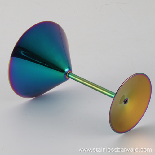 Stainless steel martini cup 10oz in Rainbow Color
